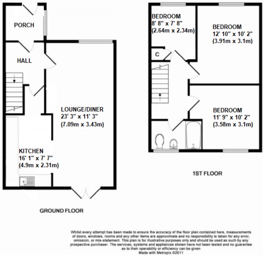 Floorplans For Red Cedars Road, Orpington