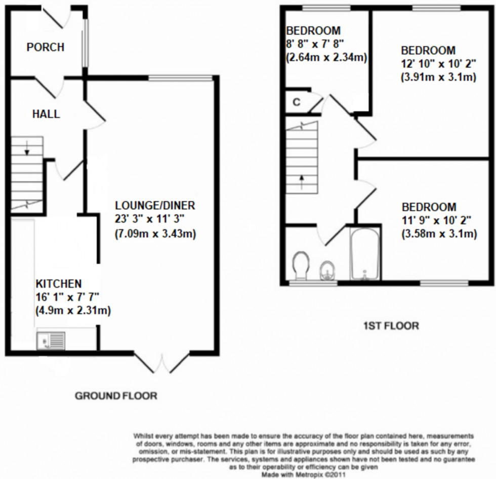 Floorplan for Red Cedars Road, Orpington