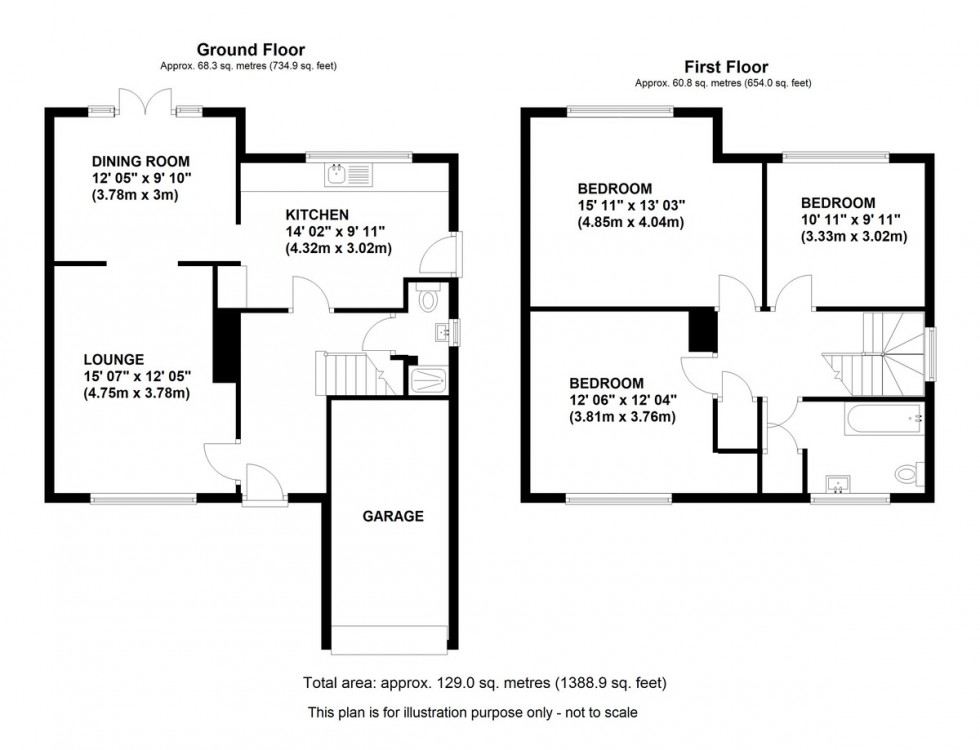 Floorplan for Green Farm Close, Orpington