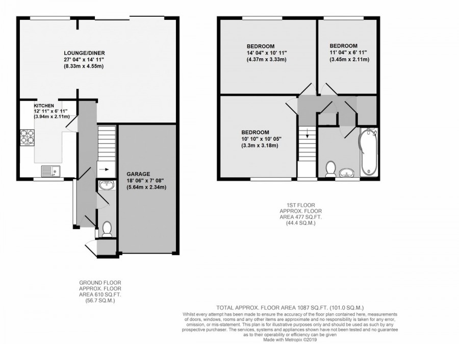 Floorplans For Charing Close, Orpington