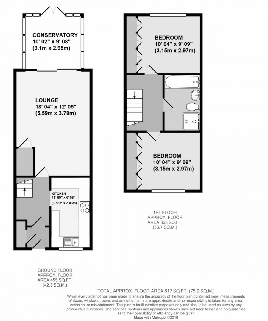 Floorplans For Glendower Crescent, Orpington