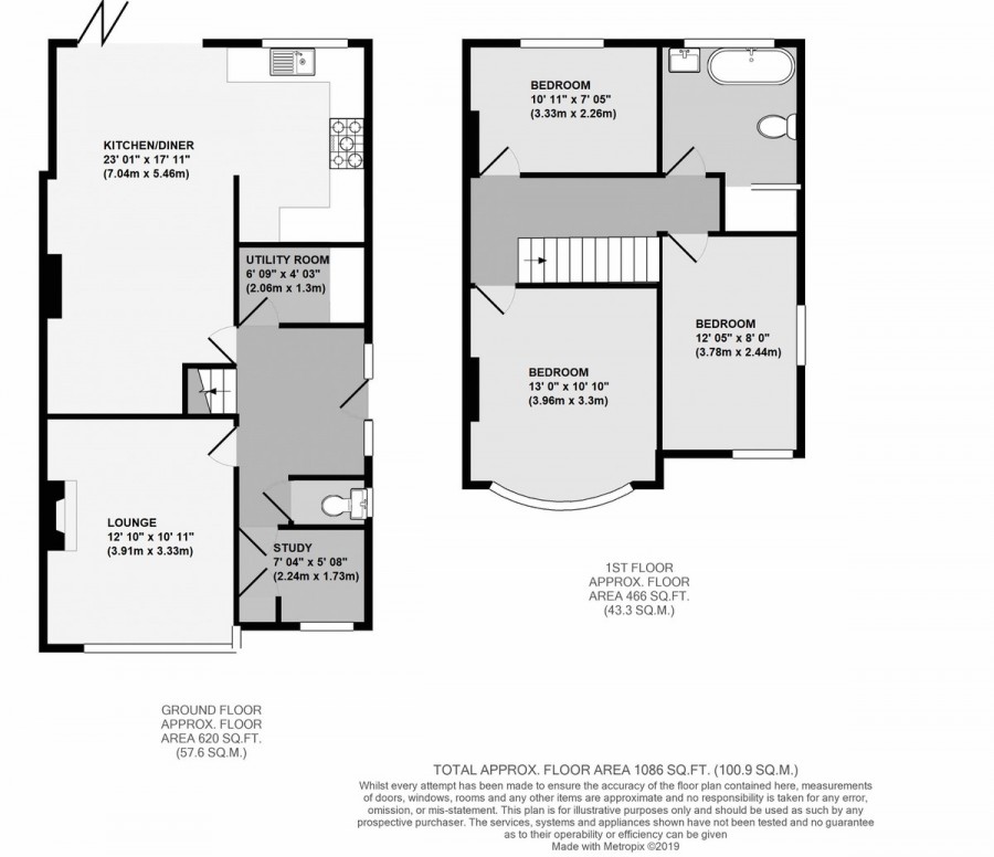 Floorplans For Old Hill, Orpington