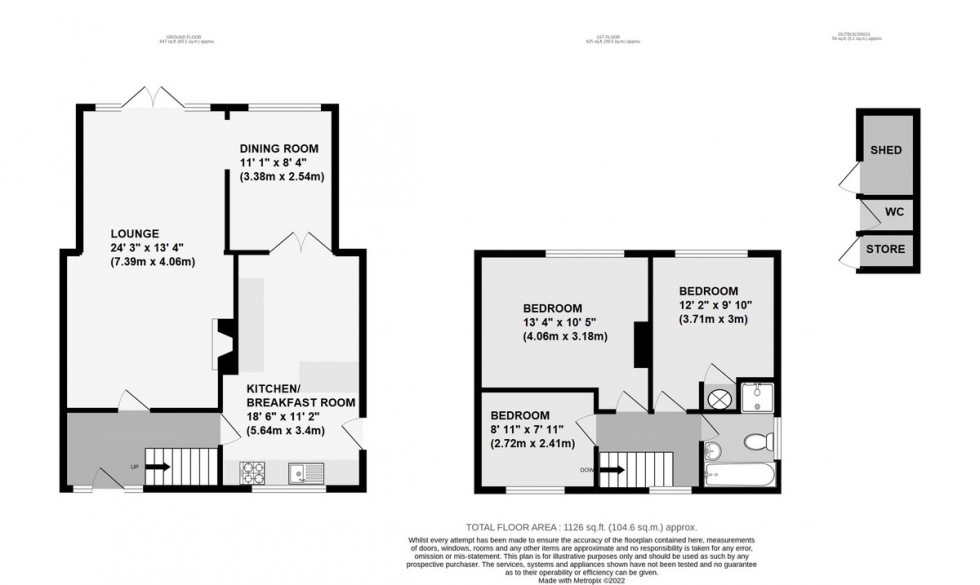 Floorplan for Arundel Drive, Orpington