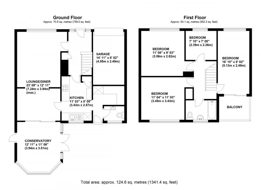 Floorplans For Glentrammon Avenue, Orpington