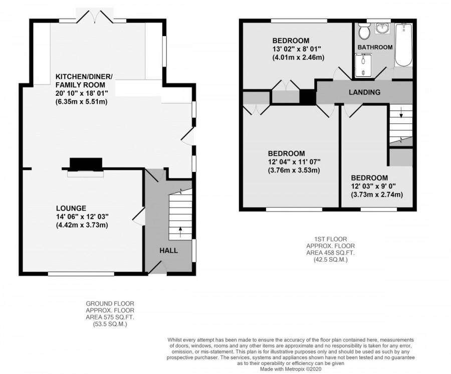 Floorplans For Whippendell Way, Orpington