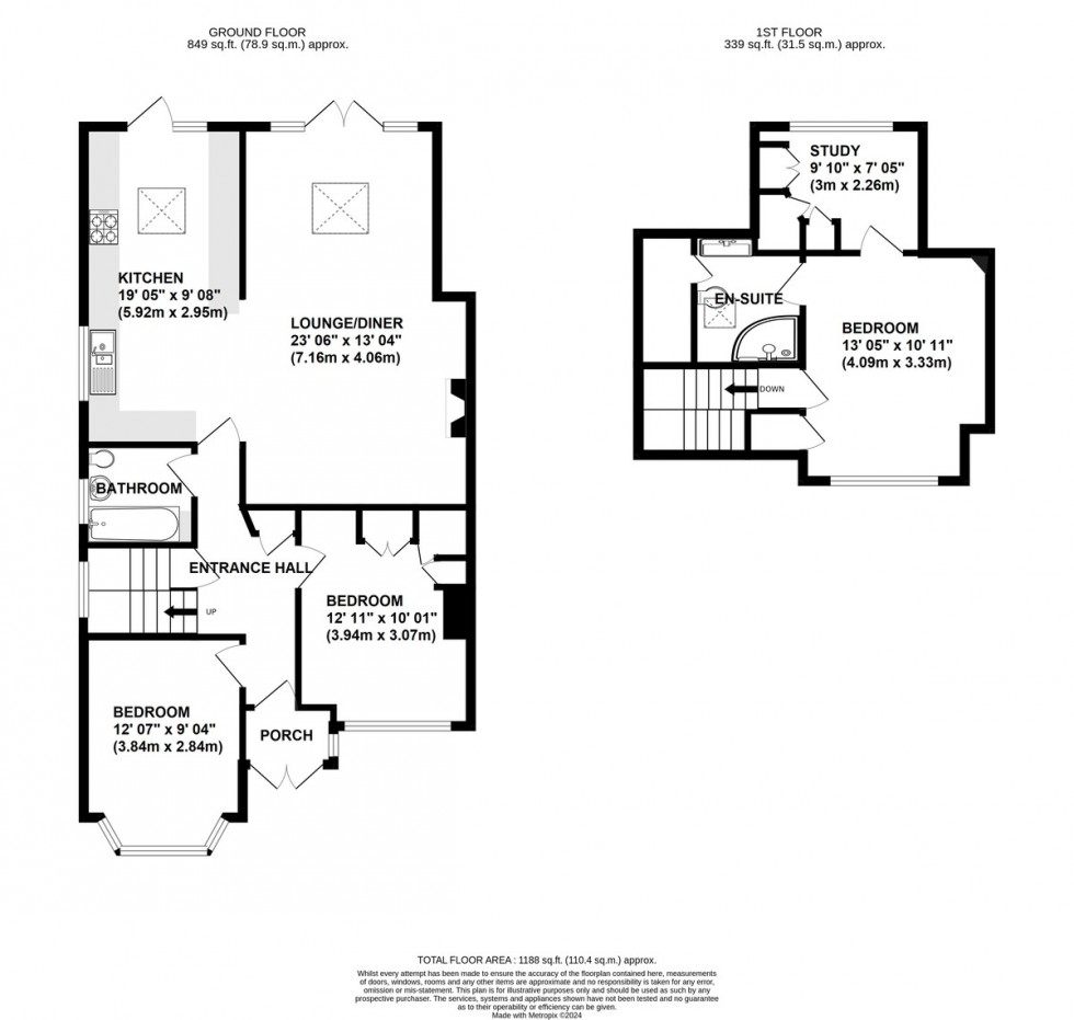 Floorplan for Lancing Road, Orpington