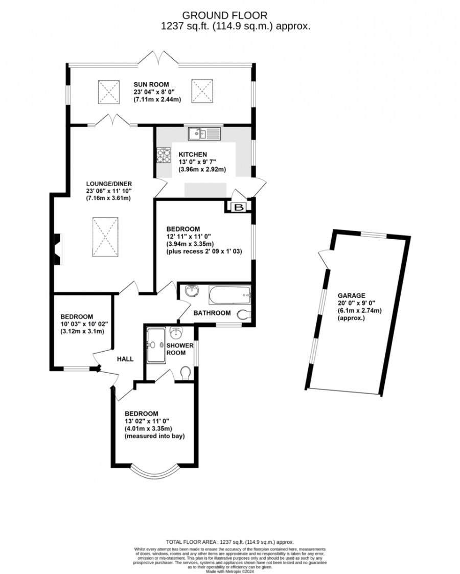 Floorplans For Pinewood Close, Orpington