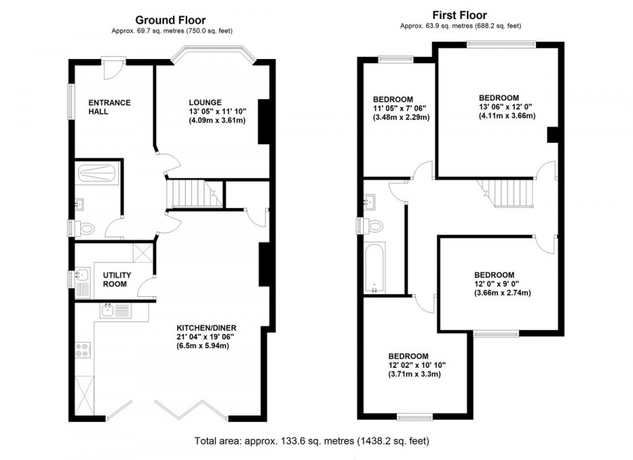 Floorplans For Hood Avenue, Orpington