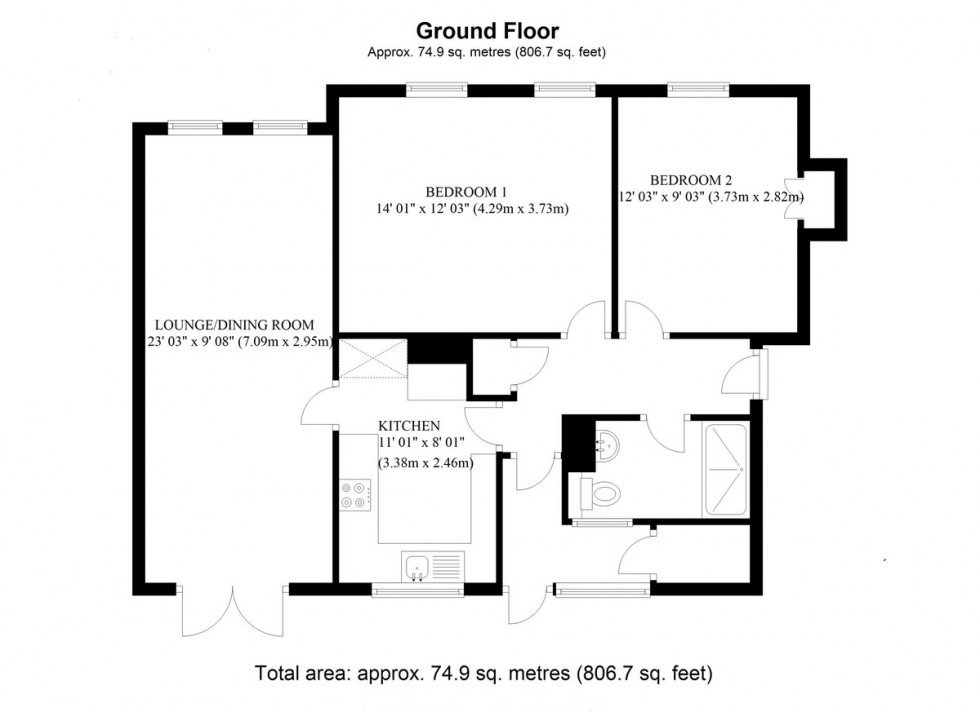 Floorplan for Batchwood Green, Orpington