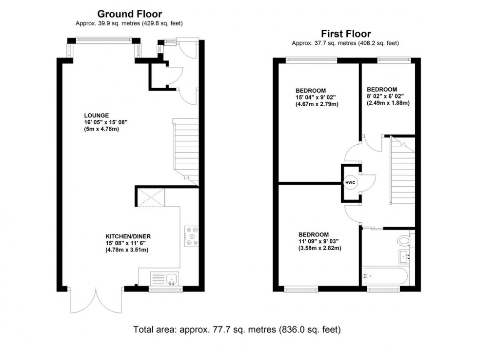 Floorplan for Glendower Crescent, Orpington
