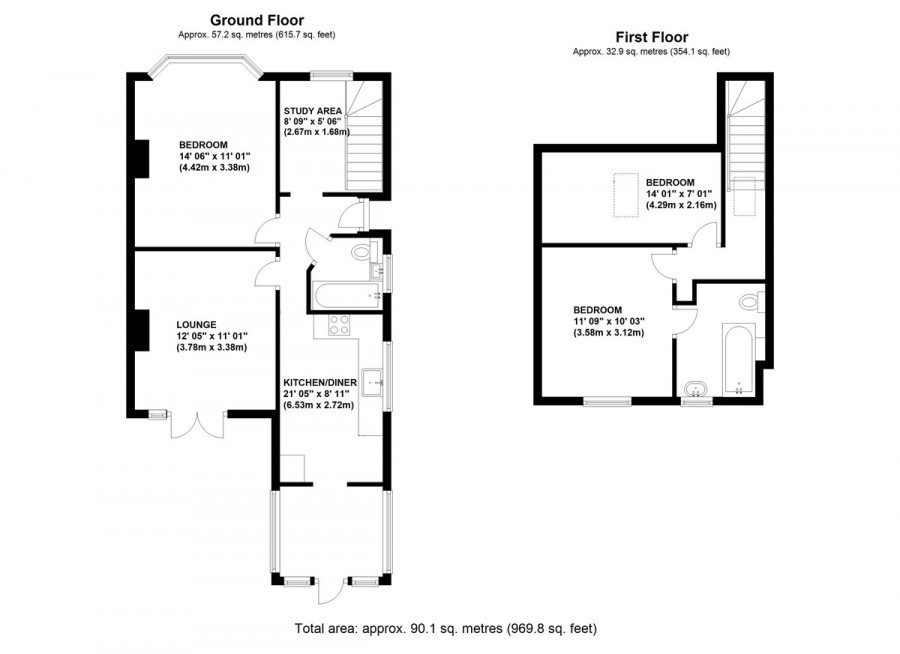 Floorplans For Renton Drive, Orpington