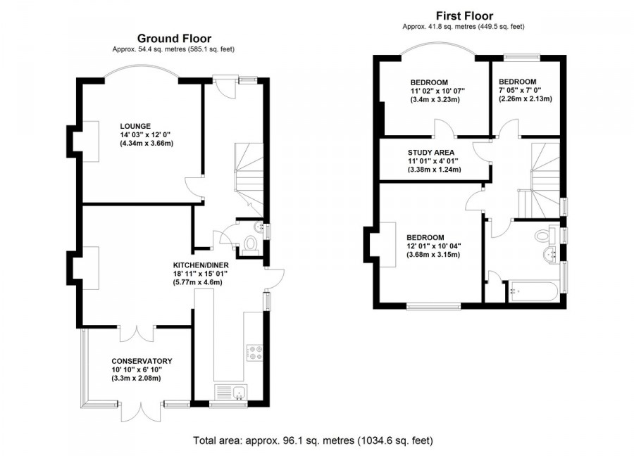 Floorplans For Derry Downs, Orpington