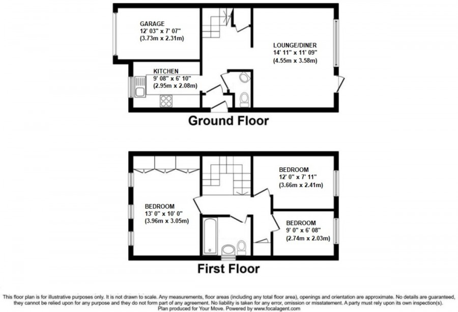 Floorplans For Wellington Road, Orpington