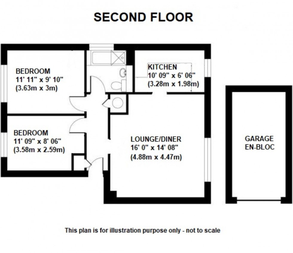 Floorplan for Dyke Drive, Orpington