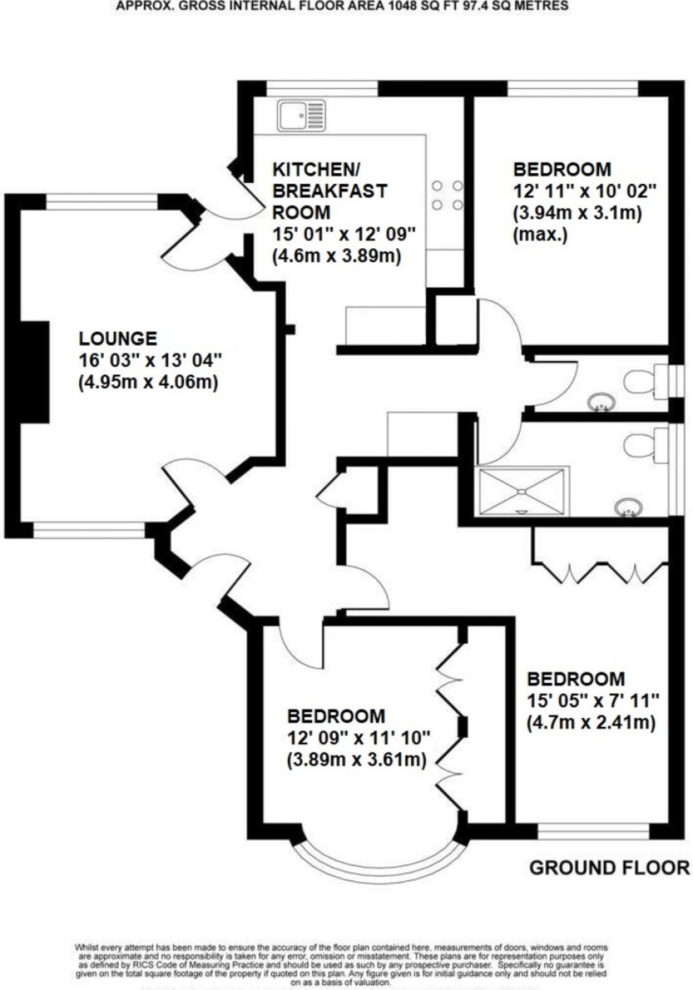 Floorplan for Rookesley Road, Orpington