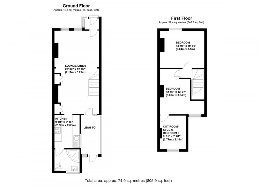 Floorplans For Meadow View, Orpington