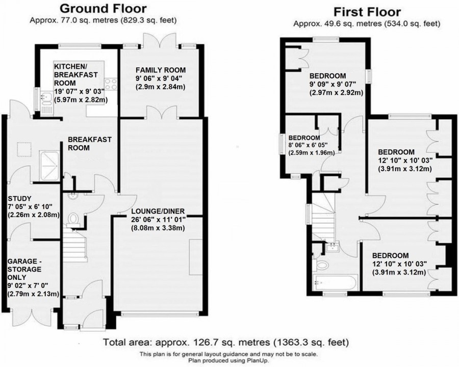 Floorplans For Cudham Lane North, Orpington