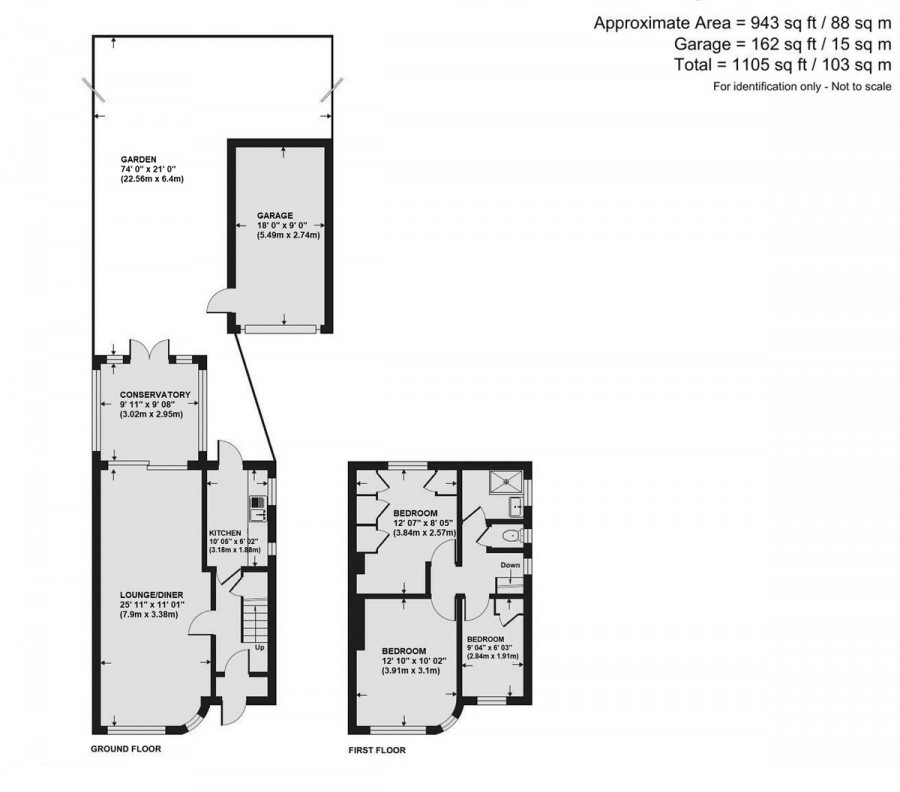 Floorplans For Borkwood Way, Orpington