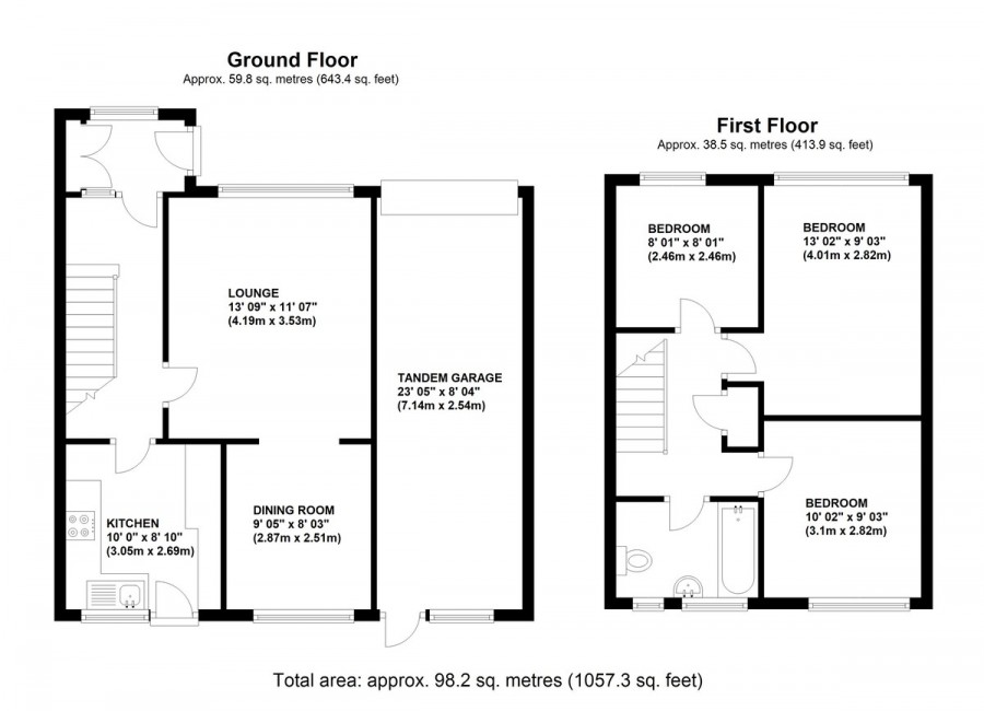 Floorplans For Arne Grove, Orpington