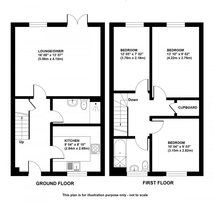 Floorplans For Stilwell Close, Orpington