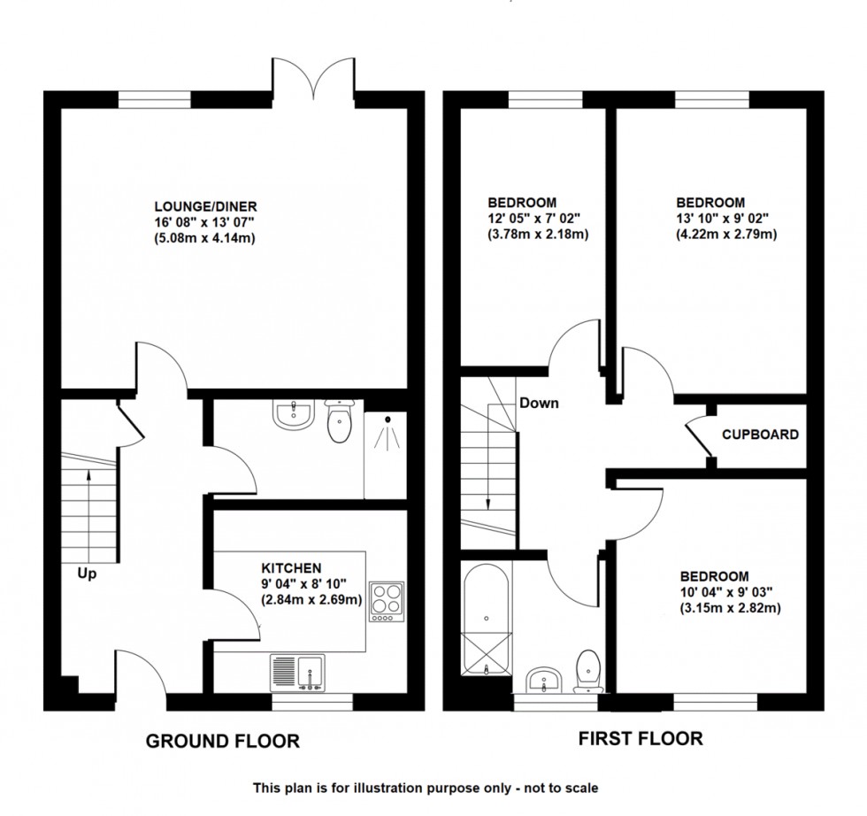 Floorplan for Stilwell Close, Orpington