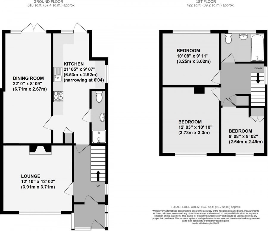 Floorplans For Dyke Drive, Orpington