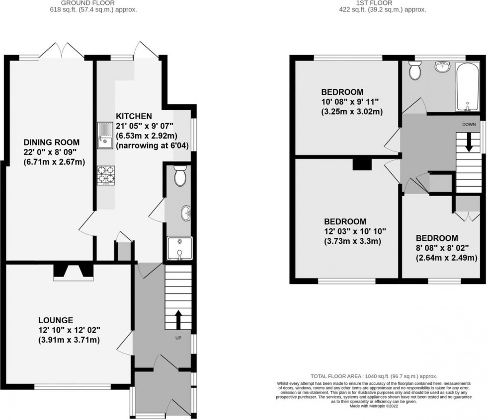 Floorplan for Dyke Drive, Orpington