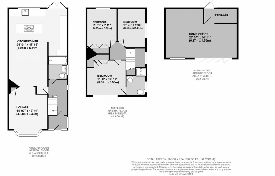 Floorplans For Sevenoaks Way, Orpington