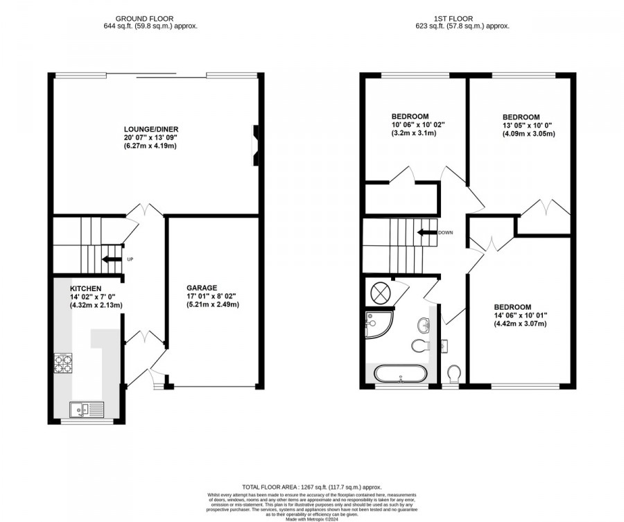 Floorplans For Osgood Gardens, Orpington