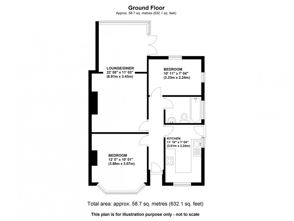 Floorplan for Somerden Road, Orpington