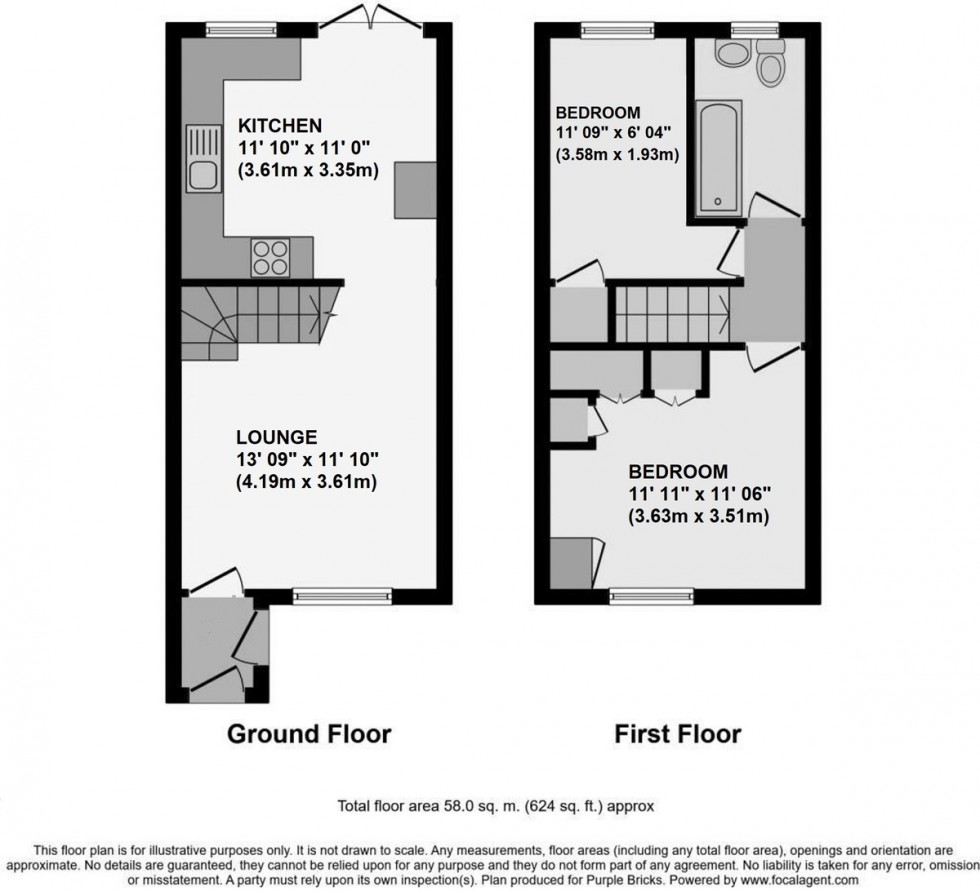 Floorplan for Killewarren Way, Orpington