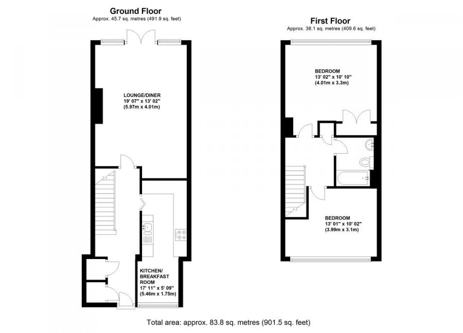 Floorplans For Ainsdale Close, Orpington