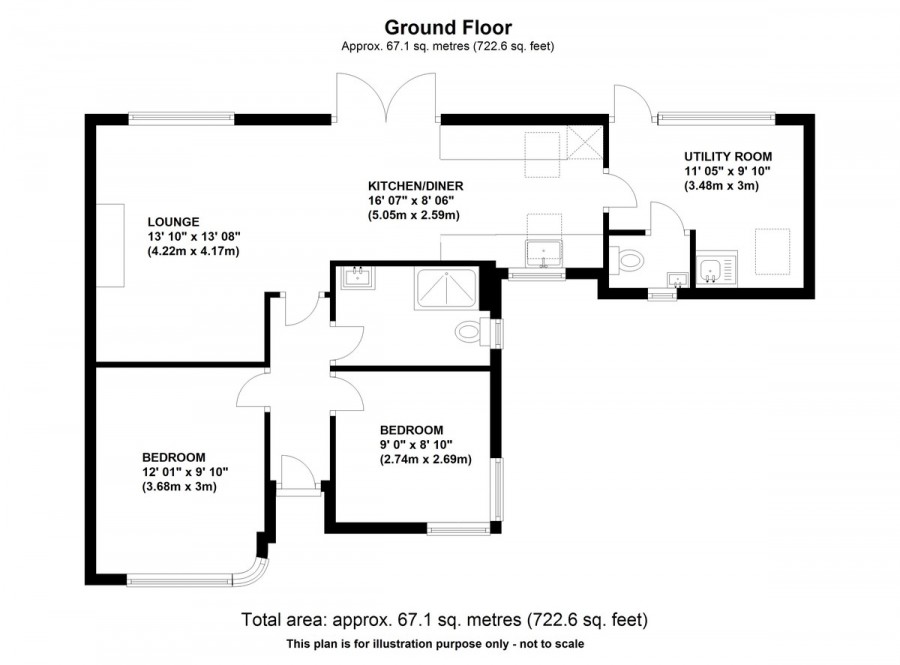 Floorplans For Perry Hall Close, Orpington