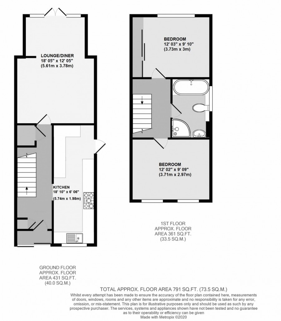 Floorplans For Glendower Crescent, Orpington