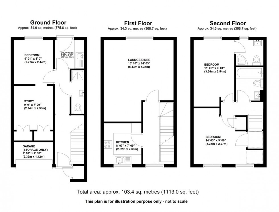 Floorplan for Helegan Close, Orpington