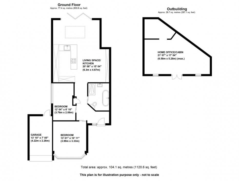 Floorplan for Melrose Crescent, Orpington